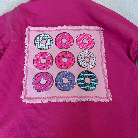 Donut Print Jean Jacket - Picture 3 of 7